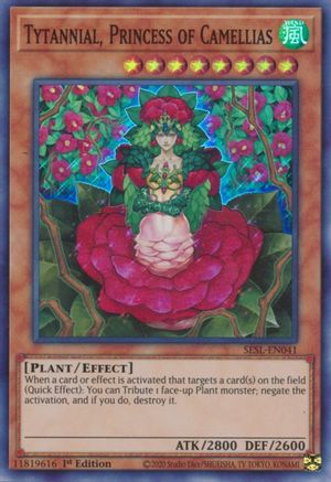 Tytannial, Princess of Camellias (SESL-EN041) - Secret Slayers 1st Edition Secret Slayers Yugioh Single  Squirtle Squad Card Shop.