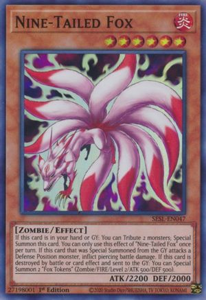 Nine-Tailed Fox (SESL-EN047) - Secret Slayers 1st Edition Secret Slayers Yugioh Single  Squirtle Squad Card Shop.