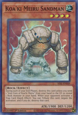 Koa'ki Meiru Sandman (SESL-EN049) - Secret Slayers 1st Edition Secret Slayers Yugioh Single  Squirtle Squad Card Shop.