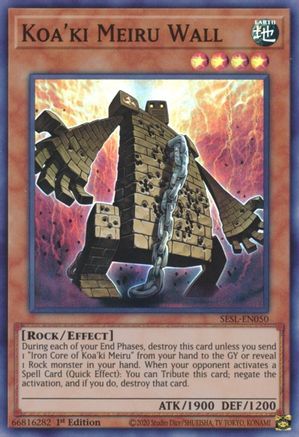 Koa'ki Meiru Wall (SESL-EN050) - Secret Slayers 1st Edition Secret Slayers Yugioh Single  Squirtle Squad Card Shop.
