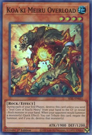 Koa'ki Meiru Overload (SESL-EN051) - Secret Slayers 1st Edition Secret Slayers Yugioh Single  Squirtle Squad Card Shop.