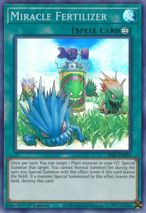 Miracle Fertilizer (SESL-EN056) - Secret Slayers 1st Edition Secret Slayers Yugioh Single  Squirtle Squad Card Shop.