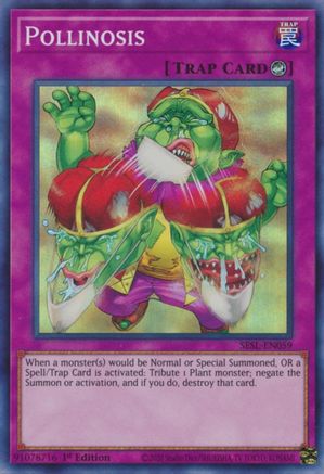 Pollinosis (SESL-EN059) - Secret Slayers 1st Edition Secret Slayers Yugioh Single  Squirtle Squad Card Shop.