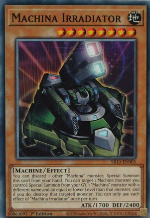 Machina Irradiator (SR10-EN003) - Structure Deck: Mechanized Madness 1st Edition Structure Deck: Mechanized Madness Yugioh Single  Squirtle Squad Card Shop.
