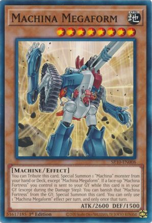 Machina Megaform (SR10-EN008) - Structure Deck: Mechanized Madness 1st Edition Structure Deck: Mechanized Madness Yugioh Single  Squirtle Squad Card Shop.