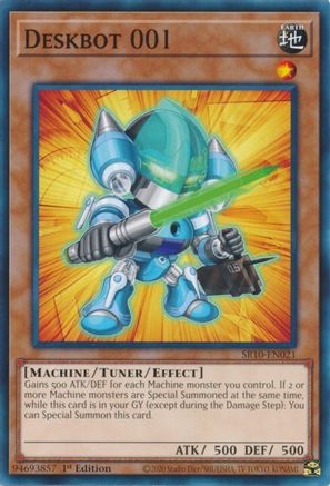 Deskbot 001 (SR10-EN021) - Structure Deck: Mechanized Madness 1st Edition Structure Deck: Mechanized Madness Yugioh Single  Squirtle Squad Card Shop.