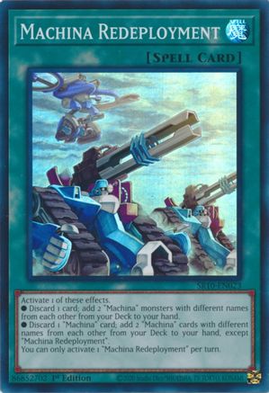 Machina Redeployment (SR10-EN023) - Structure Deck: Mechanized Madness 1st Edition Structure Deck: Mechanized Madness Yugioh Single  Squirtle Squad Card Shop.