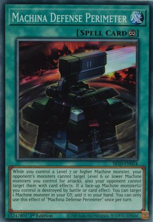 Machina Defense Perimeter (SR10-EN024) - Structure Deck: Mechanized Madness 1st Edition Structure Deck: Mechanized Madness Yugioh Single  Squirtle Squad Card Shop.