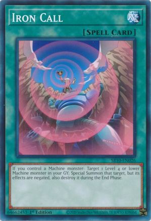 Iron Call (SR10-EN026) - Structure Deck: Mechanized Madness 1st Edition Structure Deck: Mechanized Madness Yugioh Single  Squirtle Squad Card Shop.