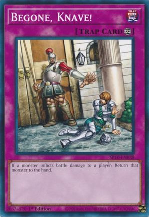Begone, Knave! (SR10-EN038) - Structure Deck: Mechanized Madness 1st Edition Structure Deck: Mechanized Madness Yugioh Single  Squirtle Squad Card Shop.