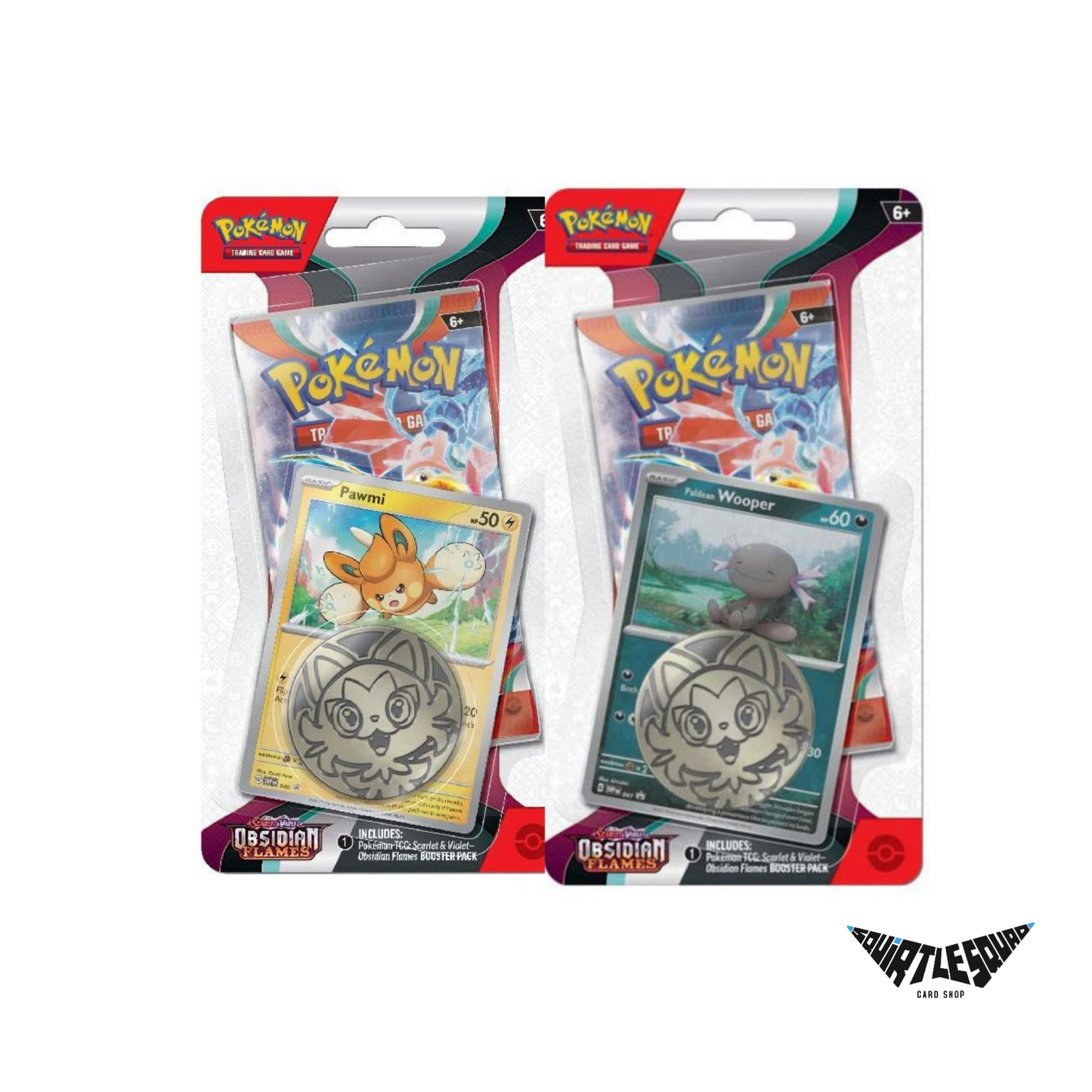 Pokemon - Scarlet and Violet - Obsidian Flames - Checklane Blister - Pawmi & Paldean Wooper
