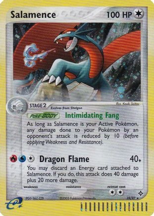 Salamence - 19/97 (e-League)/97  - Holofoil Nintendo Promos - Promo Nintendo Promos Pokemon Single  Squirtle Squad Card Shop.