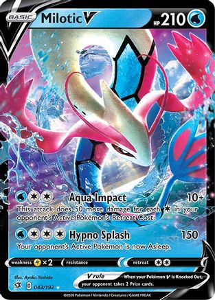 Milotic V 043 - (H) SWSH02 Rebel Clash - UR