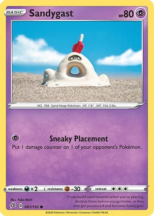 Sandygast 081  SWSH02 Rebel Clash - Common SWSH02: Rebel Clash Pokemon Single  Squirtle Squad Card Shop.