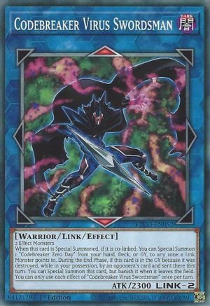 Codebreaker Virus Swordsman (ETCO-EN052) - Eternity Code 1st Edition Eternity Code Yugioh Single  Squirtle Squad Card Shop.