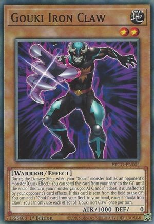 Gouki Iron Claw (ETCO-EN004) - Eternity Code 1st Edition Eternity Code Yugioh Single  Squirtle Squad Card Shop.