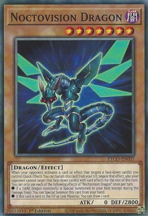 Noctovision Dragon (ETCO-EN007) - Eternity Code 1st Edition Eternity Code Yugioh Single  Squirtle Squad Card Shop.