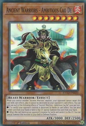 Ancient Warriors - Ambitious Cao De (ETCO-EN020) - Eternity Code 1st Edition Eternity Code Yugioh Single  Squirtle Squad Card Shop.