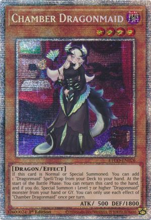 Chamber Dragonmaid (Starlight Rare) (ETCO-EN026) - Eternity Code 1st Edition Eternity Code Yugioh Single  Squirtle Squad Card Shop.