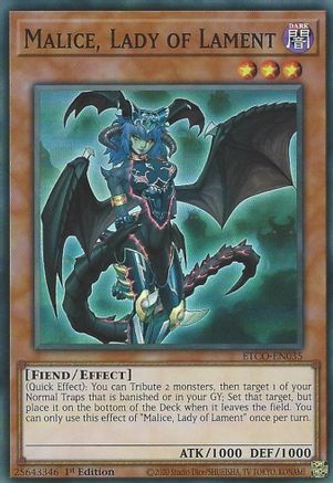 Malice, Lady of Lament (ETCO-EN035) - Eternity Code 1st Edition Eternity Code Yugioh Single  Squirtle Squad Card Shop.