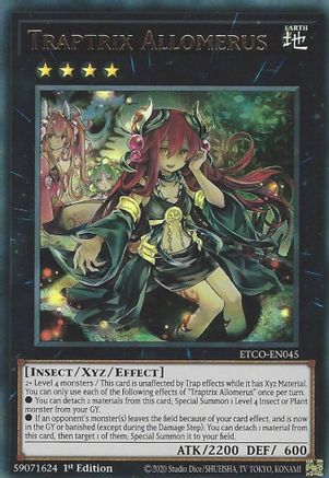Traptrix Allomerus (ETCO-EN045) - Eternity Code 1st Edition Eternity Code Yugioh Single  Squirtle Squad Card Shop.