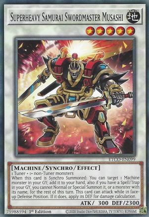 Superheavy Samurai Swordmaster Musashi (ETCO-EN099) - Eternity Code 1st Edition Eternity Code Yugioh Single  Squirtle Squad Card Shop.
