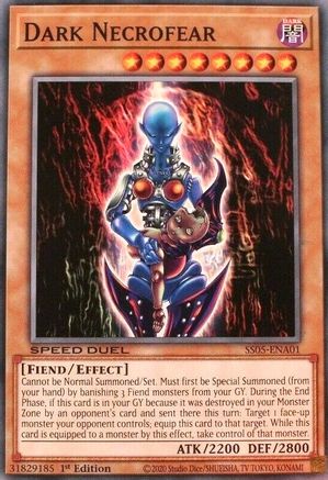 Dark Necrofear (SS05-ENA01) - Speed Duel Decks: Twisted Nightmares 1st Edition Speed Duel Decks: Twisted Nightmares Yugioh Single  Squirtle Squad Card Shop.