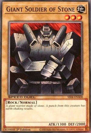 Giant Soldier of Stone (SS04-ENA08) - Speed Duel Decks: Match of the Millennium 1st Edition Speed Duel Decks: Match of the Millennium Yugioh Single  Squirtle Squad Card Shop.