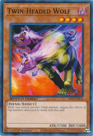 Twin-Headed Wolf (SS05-ENA14) - Speed Duel Decks: Twisted Nightmares 1st Edition Speed Duel Decks: Twisted Nightmares Yugioh Single  Squirtle Squad Card Shop.