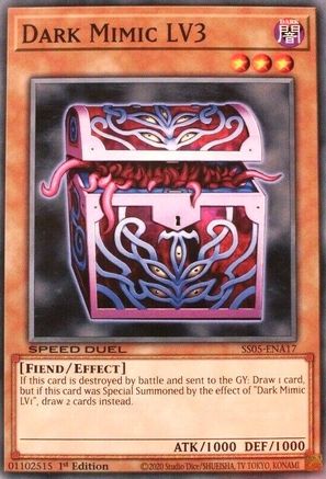 Dark Mimic LV3 (SS05-ENA17) - Speed Duel Decks: Twisted Nightmares 1st Edition Speed Duel Decks: Twisted Nightmares Yugioh Single  Squirtle Squad Card Shop.