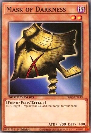 Mask of Darkness (SS05-ENA19) - Speed Duel Decks: Twisted Nightmares 1st Edition Speed Duel Decks: Twisted Nightmares Yugioh Single  Squirtle Squad Card Shop.