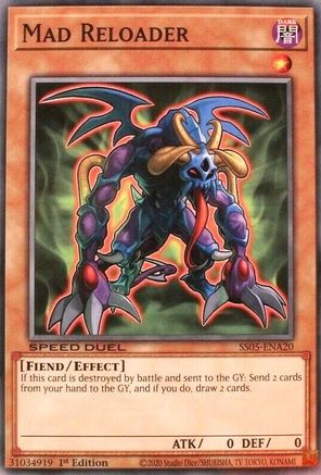 Mad Reloader (SS05-ENA20) - Speed Duel Decks: Twisted Nightmares 1st Edition Speed Duel Decks: Twisted Nightmares Yugioh Single  Squirtle Squad Card Shop.
