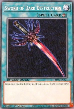 Sword of Dark Destruction (SS05-ENA21) - Speed Duel Decks: Twisted Nightmares 1st Edition Speed Duel Decks: Twisted Nightmares Yugioh Single  Squirtle Squad Card Shop.