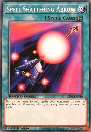 Spell Shattering Arrow (SS04-ENA20) - Speed Duel Decks: Match of the Millennium 1st Edition Speed Duel Decks: Match of the Millennium Yugioh Single  Squirtle Squad Card Shop.