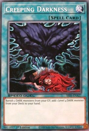 Creeping Darkness (SS05-ENA27) - Speed Duel Decks: Twisted Nightmares 1st Edition Speed Duel Decks: Twisted Nightmares Yugioh Single  Squirtle Squad Card Shop.