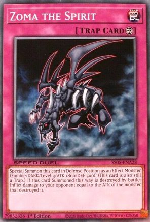 Zoma the Spirit (SS05-ENA28) - Speed Duel Decks: Twisted Nightmares 1st Edition Speed Duel Decks: Twisted Nightmares Yugioh Single  Squirtle Squad Card Shop.