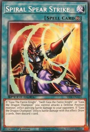 Spiral Spear Strike (SS04-ENA21) - Speed Duel Decks: Match of the Millennium 1st Edition Speed Duel Decks: Match of the Millennium Yugioh Single  Squirtle Squad Card Shop.