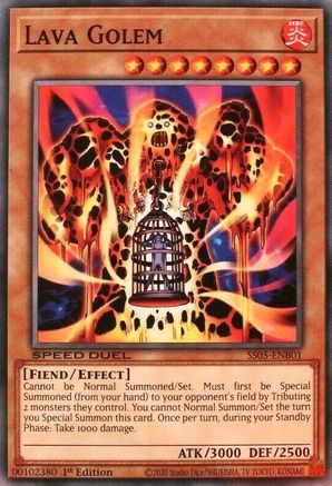 Lava Golem (SS05-ENB01) - Speed Duel Decks: Twisted Nightmares 1st Edition Speed Duel Decks: Twisted Nightmares Yugioh Single  Squirtle Squad Card Shop.