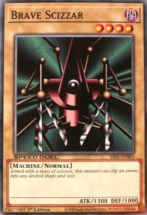 Brave Scizzar (SS05-ENB03) - Speed Duel Decks: Twisted Nightmares 1st Edition Speed Duel Decks: Twisted Nightmares Yugioh Single  Squirtle Squad Card Shop.