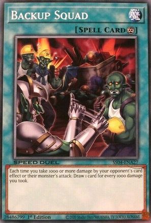Backup Squad (SS04-ENA27) - Speed Duel Decks: Match of the Millennium 1st Edition Speed Duel Decks: Match of the Millennium Yugioh Single  Squirtle Squad Card Shop.
