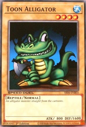 Toon Alligator (SS04-ENB03) - Speed Duel Decks: Match of the Millennium 1st Edition Speed Duel Decks: Match of the Millennium Yugioh Single  Squirtle Squad Card Shop.