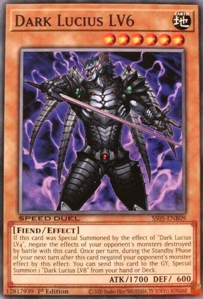 Dark Lucius LV6 (SS05-ENB09) - Speed Duel Decks: Twisted Nightmares 1st Edition Speed Duel Decks: Twisted Nightmares Yugioh Single  Squirtle Squad Card Shop.