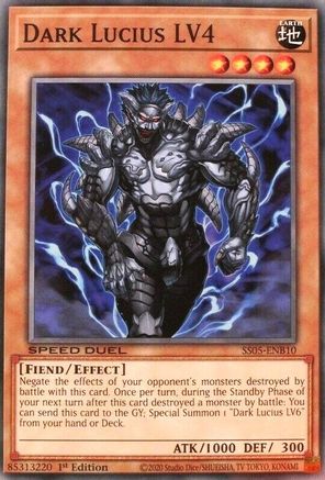 Dark Lucius LV4 (SS05-ENB10) - Speed Duel Decks: Twisted Nightmares 1st Edition Speed Duel Decks: Twisted Nightmares Yugioh Single  Squirtle Squad Card Shop.