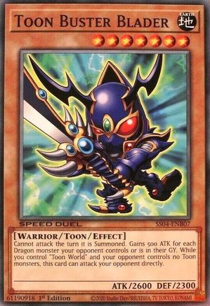 Toon Buster Blader (SS04-ENB07) - Speed Duel Decks: Match of the Millennium 1st Edition Speed Duel Decks: Match of the Millennium Yugioh Single  Squirtle Squad Card Shop.