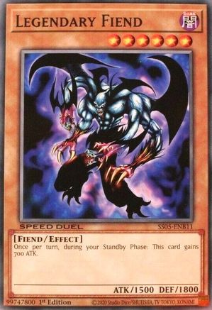 Legendary Fiend (SS05-ENB11) - Speed Duel Decks: Twisted Nightmares 1st Edition Speed Duel Decks: Twisted Nightmares Yugioh Single  Squirtle Squad Card Shop.