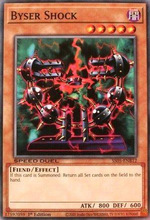 Byser Shock (SS05-ENB12) - Speed Duel Decks: Twisted Nightmares 1st Edition Speed Duel Decks: Twisted Nightmares Yugioh Single  Squirtle Squad Card Shop.