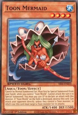 Toon Mermaid (SS04-ENB10) - Speed Duel Decks: Match of the Millennium 1st Edition Speed Duel Decks: Match of the Millennium Yugioh Single  Squirtle Squad Card Shop.