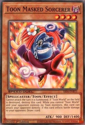 Toon Masked Sorcerer (SS04-ENB11) - Speed Duel Decks: Match of the Millennium 1st Edition Speed Duel Decks: Match of the Millennium Yugioh Single  Squirtle Squad Card Shop.