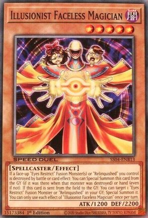 Illusionist Faceless Magician (SS04-ENB13) - Speed Duel Decks: Match of the Millennium 1st Edition Speed Duel Decks: Match of the Millennium Yugioh Single  Squirtle Squad Card Shop.