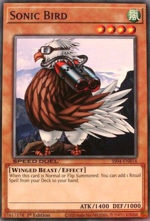 Sonic Bird (SS04-ENB14) - Speed Duel Decks: Match of the Millennium 1st Edition Speed Duel Decks: Match of the Millennium Yugioh Single  Squirtle Squad Card Shop.